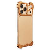 iPhone 17 Pro Two-Piece Metal Bumper Case - Orange