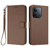 Xiaomi Redmi 15C (5G) / (4G) EIDERWOOD Flip Case with Card Holder & Stand Function - Brown