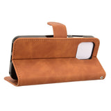 Fairphone 6 EIDERWOOD Faux Leather Flip Case with Card Holder & Stand Function – Brown