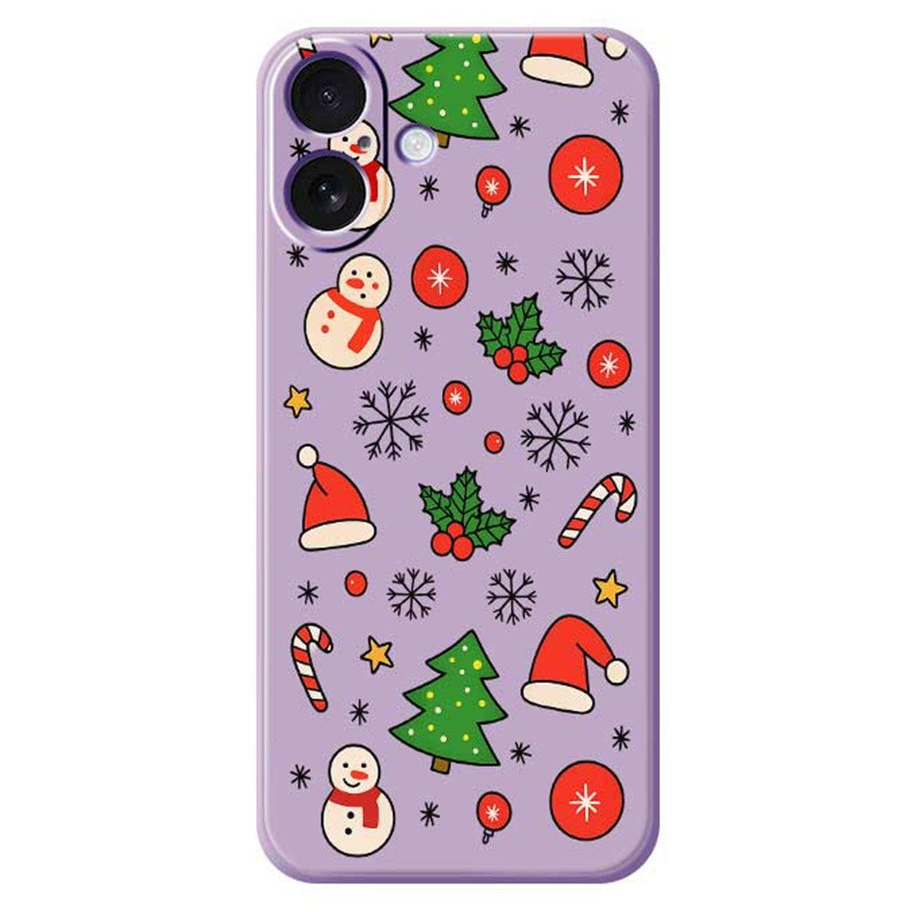 EIDERWOOD iPhone 17 Christmas Case - Flexible Plastic - Christmas Motifs / Purple