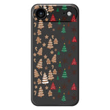 EIDERWOOD iPhone Air Christmas Case - Flexible Plastic - Gingerbread Men and Christmas Trees / Black