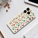 EIDERWOOD iPhone 17 Pro Christmas Case - Flexible Plastic - Gingerbread Men and Christmas Trees / Black