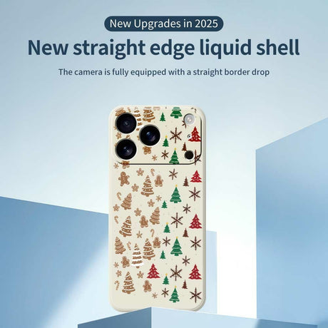 EIDERWOOD iPhone 17 Pro Max Christmas Case - Flexible Plastic - Gingerbread Men and Christmas Trees / Beige