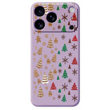 EIDERWOOD iPhone 17 Pro Max Christmas Case - Flexible Plastic - Gingerbread Men and Christmas Trees / Purple