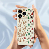 EIDERWOOD iPhone 17 Pro Max Christmas Case - Flexible Plastic - Gingerbread Men and Christmas Trees / Purple