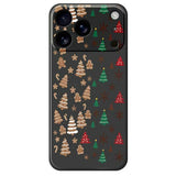 EIDERWOOD iPhone 17 Pro Max Christmas Case - Flexible Plastic - Gingerbread Men and Christmas Trees / Black