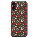 EIDERWOOD iPhone 17 Christmas Case - Flexible Plastic - Christmas Candy / Black