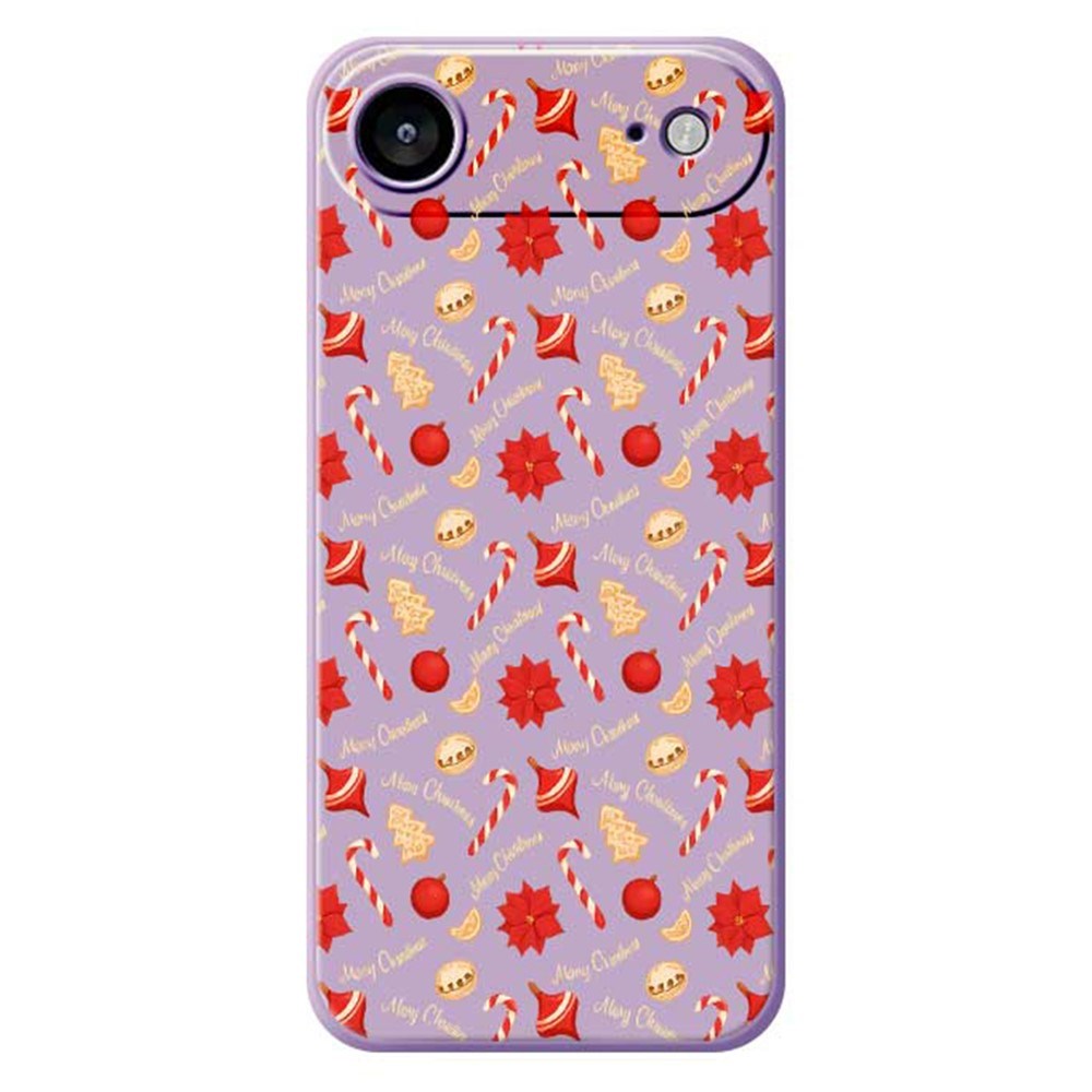 EIDERWOOD iPhone Air Christmas Case - Flexible Plastic - Christmas Candy / Purple
