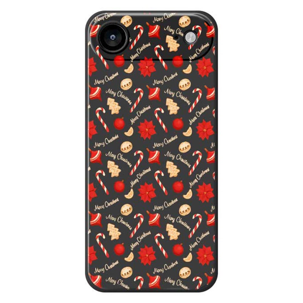 EIDERWOOD iPhone Air Christmas Case - Flexible Plastic - Christmas Candy / Black