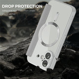 EIDERWOOD iPhone 17 Flip Case with Transparent Back - MagSafe Compatible - Grey