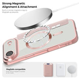 EIDERWOOD iPhone Air Flip Case with Transparent Back - MagSafe Compatible - Pink