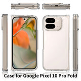 EIDERWOOD Google Pixel 10 Pro Fold Hybrid Plastic Case - Transparent / Black