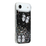 EIDERWOOD iPhone Air Flexible Plastic Case with Butterflies - Transparent / Black