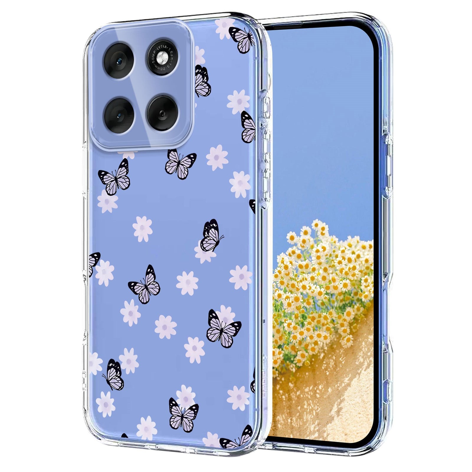 EIDERWOOD Motorola Moto G86 Flexible Plastic Case with Print - Butterflies