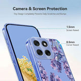 EIDERWOOD Motorola Moto G56 Flexible Plastic Case with Floral Motif - Transparent / Wisteria