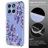 EIDERWOOD Motorola Moto G56 Flexible Plastic Case with Floral Motif - Transparent / Wisteria