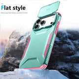 iPhone 18 Pro Max / 17 Pro Max EIDERWOOD Hybrid Plastic Case w. Cam Slider - Turquoise / Pink