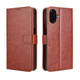 EIDERWOOD Samsung Galaxy A07 Faux Leather Flip Case with Strap - Brown