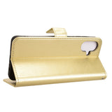 EIDERWOOD Samsung Galaxy A07 Faux Leather Flip Case with Strap - Gold