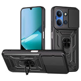 Xiaomi Redmi 15C (5G) / (4G) EIDERWOOD Tough Case with Stand Function - MagSafe Compatible - Black