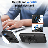 Xiaomi Redmi 15C (5G) / (4G) EIDERWOOD Tough Case with Stand Function - MagSafe Compatible - Black