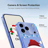 EIDERWOOD iPhone 17 Pro Max Flexible Plastic Christmas Case with Motif - Transparent / Santa Claus