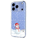 EIDERWOOD iPhone 17 Pro Flexible Plastic Christmas Case with Motif - Transparent / Snowman