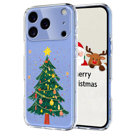 EIDERWOOD iPhone 17 Pro Flexible Plastic Christmas Case with Motif - Transparent / Christmas Tree