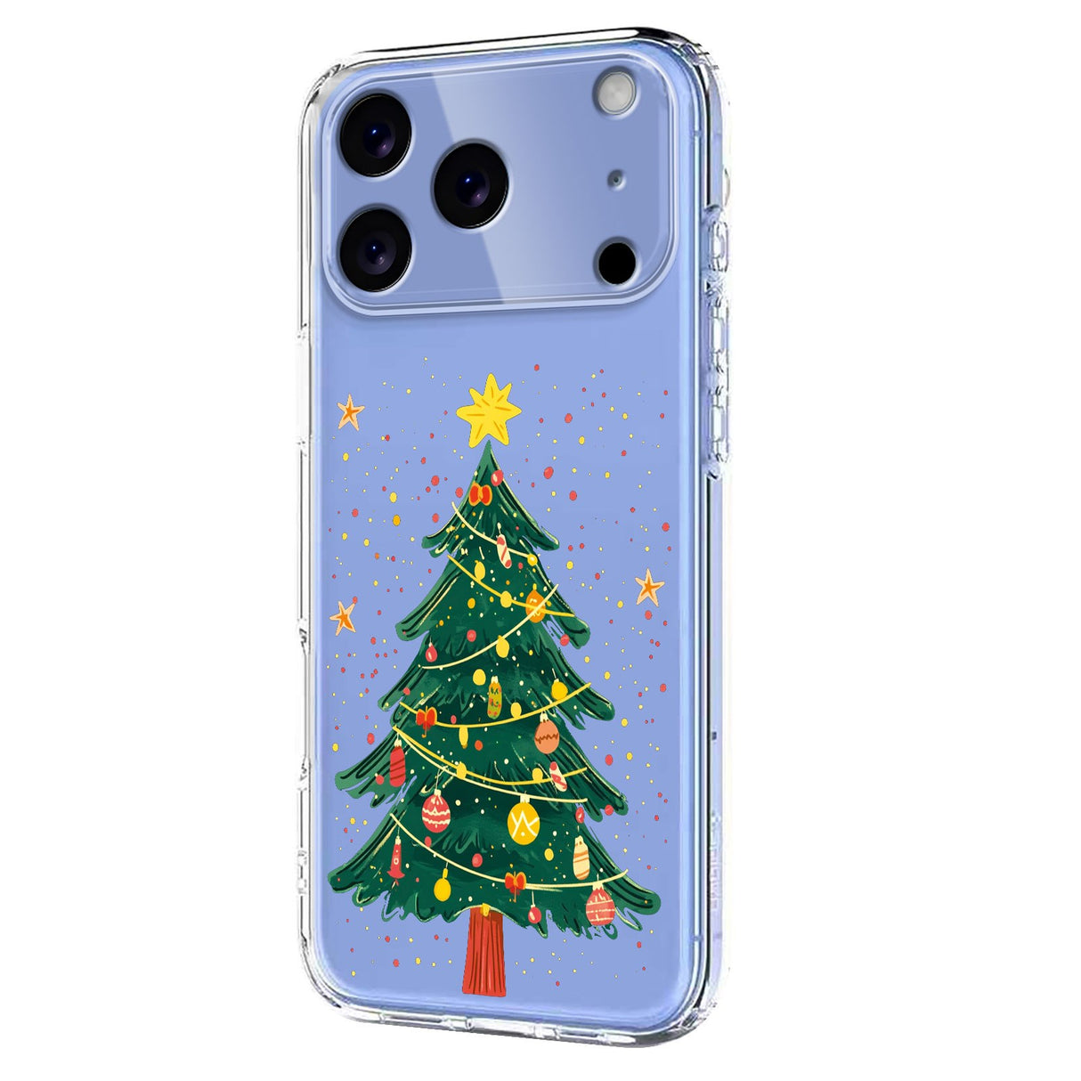 EIDERWOOD iPhone 17 Pro Flexible Plastic Christmas Case with Motif - Transparent / Christmas Tree