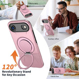 EIDERWOOD iPhone Air Case with Rotating Kickstand - MagSafe Compatible - Pink