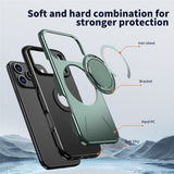 EIDERWOOD iPhone 17 Pro Case with Rotating Kickstand - MagSafe Compatible - Green