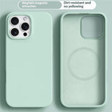 iPhone 16 Pro Max 2-in-1 Silicone & Hard Plastic Case - MagSafe Compatible - Light Green