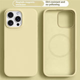 iPhone 16 Pro Max 2-in-1 Silicone & Hard Plastic Case - MagSafe Compatible - Yellow