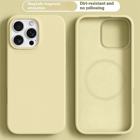 iPhone 16 Pro Max 2-in-1 Silicone & Hard Plastic Case - MagSafe Compatible - Yellow