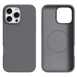 iPhone 16 Pro Max 2-in-1 Silicone & Hard Plastic Case - MagSafe Compatible - Dark Grey