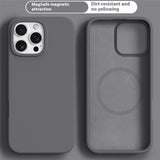 iPhone 16 Pro Max 2-in-1 Silicone & Hard Plastic Case - MagSafe Compatible - Dark Grey