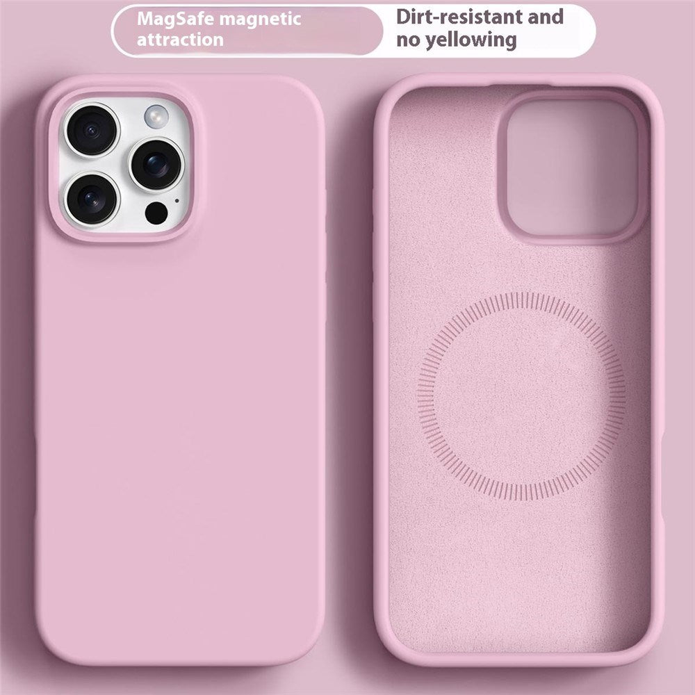 iPhone 16 Pro Max 2-in-1 Silicone & Hard Plastic Case - MagSafe Compatible - Pink
