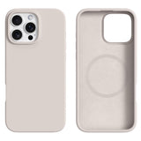 iPhone 16 Pro 2-in-1 Silicone & Hard Plastic Case - MagSafe Compatible - Beige