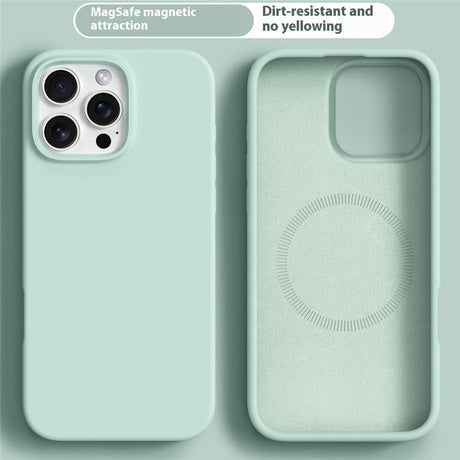 iPhone 16 Pro 2-in-1 Silicone & Hard Plastic Case - MagSafe Compatible - Light Green