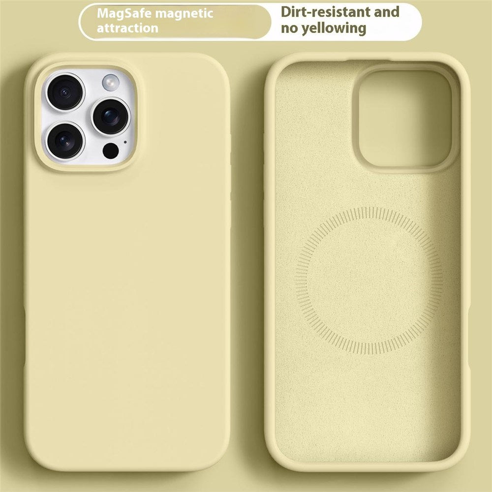 iPhone 16 Pro 2-in-1 Silicone & Hard Plastic Case - MagSafe Compatible - Yellow