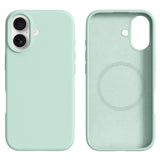 iPhone 16 2-in-1 Silicone & Hard Plastic Case - MagSafe Compatible - Light Green