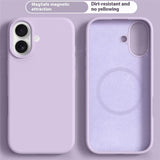 iPhone 17 2-in-1 Silicone & Hard Plastic Case- MagSafe Compatible - Light Purple