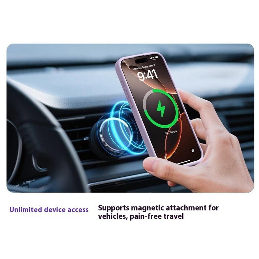 iPhone 17 2-in-1 Silicone & Hard Plastic Case- MagSafe Compatible - Black