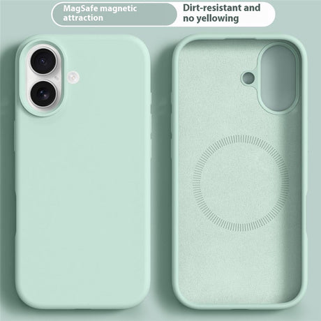 iPhone 17 2-in-1 Silicone & Hard Plastic Case- MagSafe Compatible - Light Green