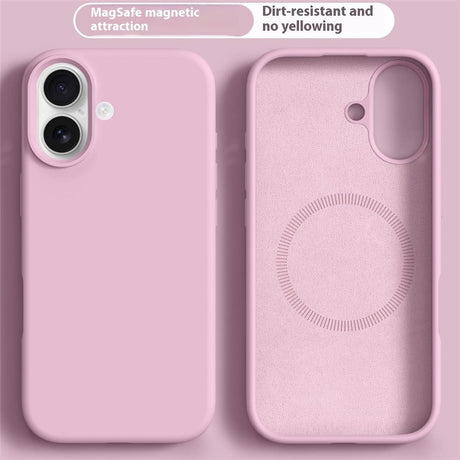 iPhone 17 2-in-1 Silicone & Hard Plastic Case- MagSafe Compatible - Pink