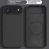 iPhone Air 2-in-1 Silicone & Hard Plastic Case- MagSafe Compatible - Black