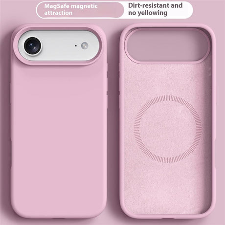 iPhone Air 2-in-1 Silicone & Hard Plastic Case- MagSafe Compatible - Pink