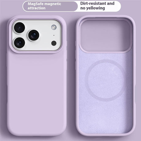 iPhone 17 Pro Max 2-in-1 Silicone & Hard Plastic Case- MagSafe Compatible - Light Purple