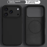 iPhone 17 Pro Max 2-in-1 Silicone & Hard Plastic Case- MagSafe Compatible - Black