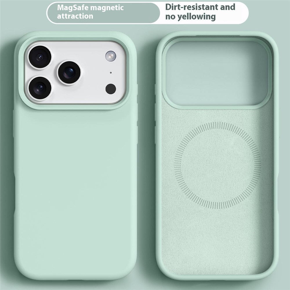 iPhone 17 Pro Max 2-in-1 Silicone & Hard Plastic Case- MagSafe Compatible - Light Green